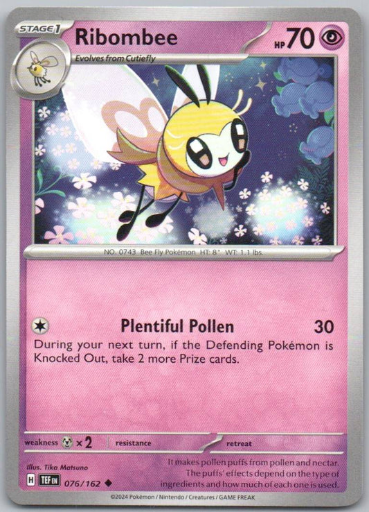 Ribombee 076 Normal Psychic Card - Temporal Forces