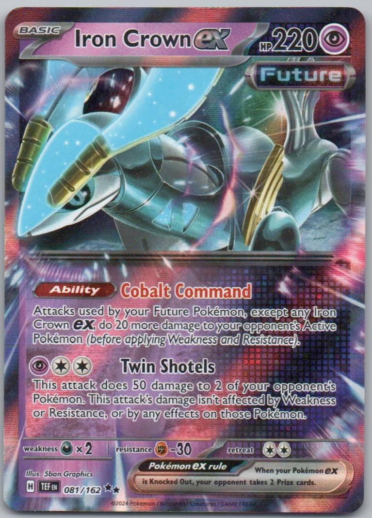 Iron Crown EX 081 Holo Psychic Card - Temporal Forces