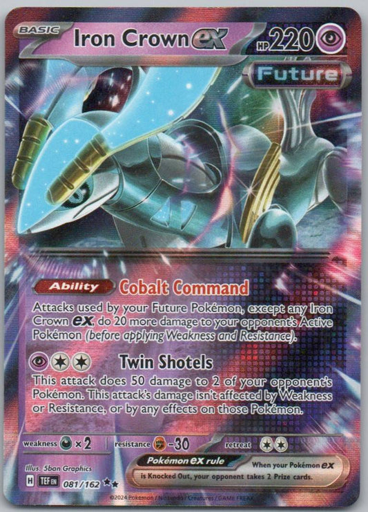 Iron Crown EX 081 Holo Psychic Card - Temporal Forces