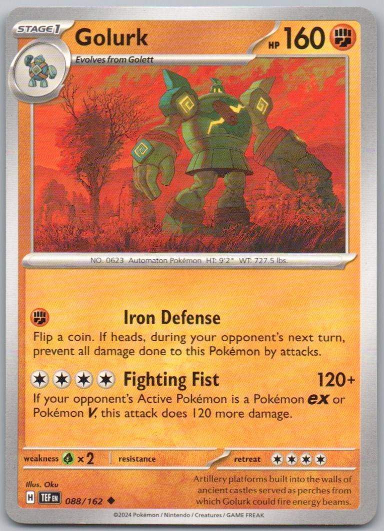 Golurk 088 Normal Fighting Card - Temporal Forces