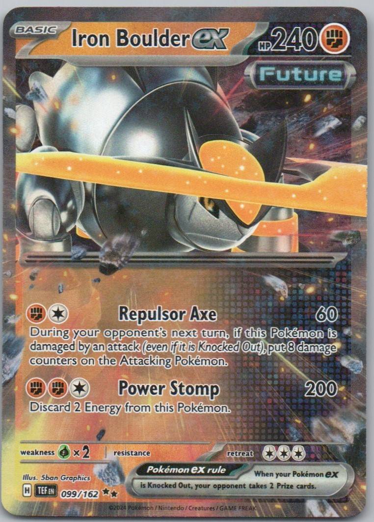Iron Boulder 099 Holo Fighting Card - Temporal Forces