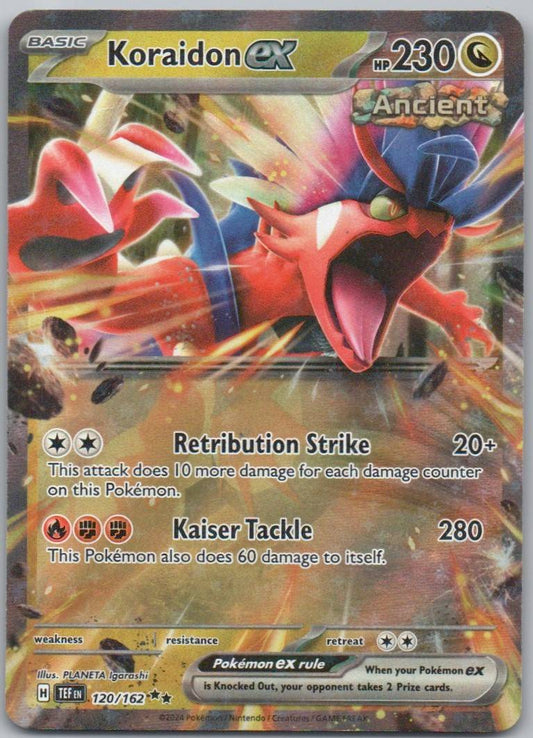 Koraidon EX 120 Holo Dragon Card - Temporal Forces