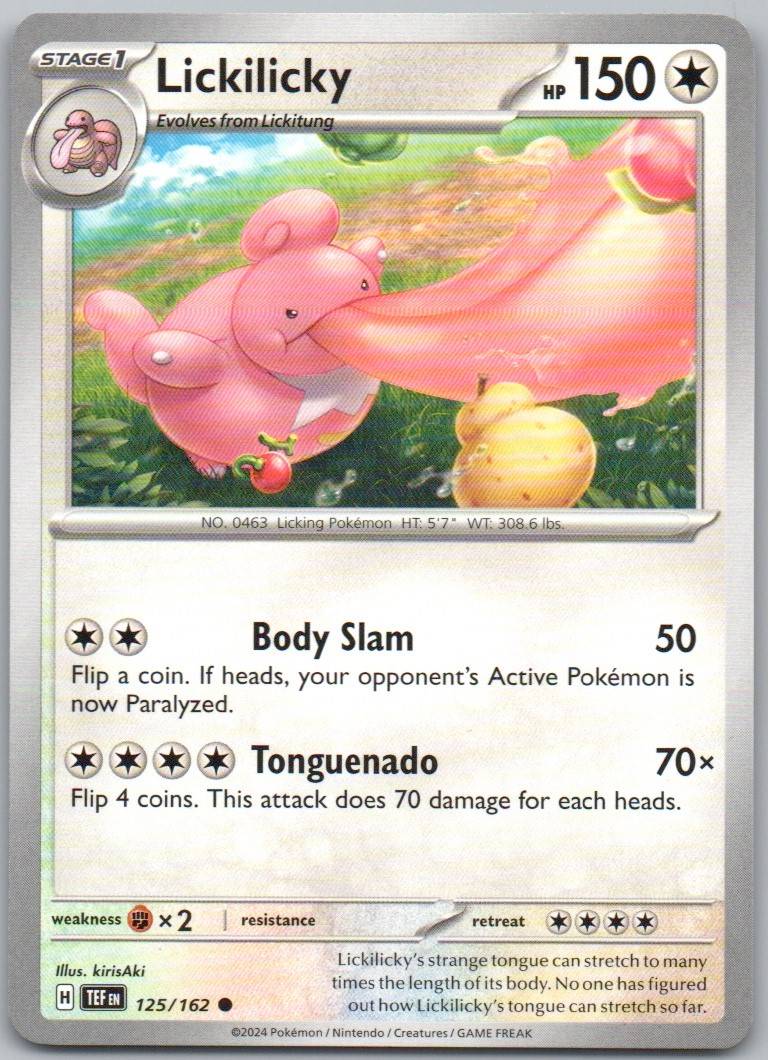Lickilicky 125 Normal Colorless Card - Temporal Forces