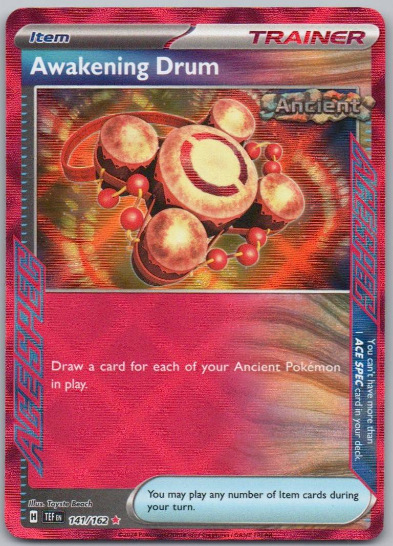 Awakening Drum 141 Holo Trainer Card - Temporal Forces