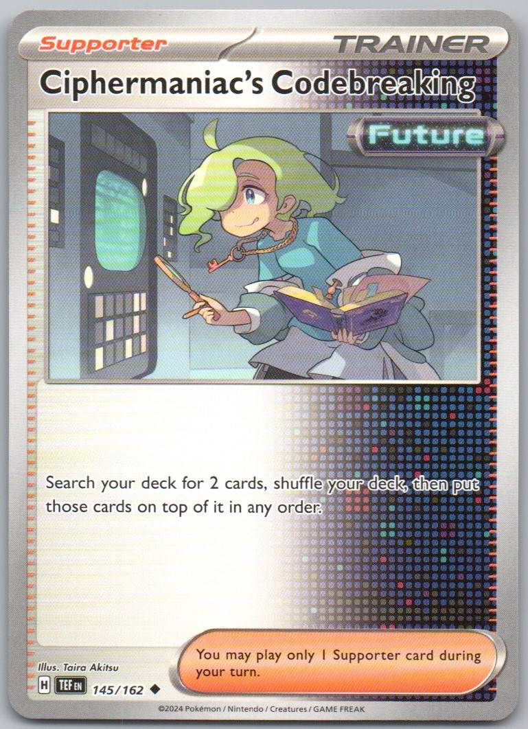 Ciphermaniac's Codebreaking 145 Normal Trainer Card - Temporal Forces