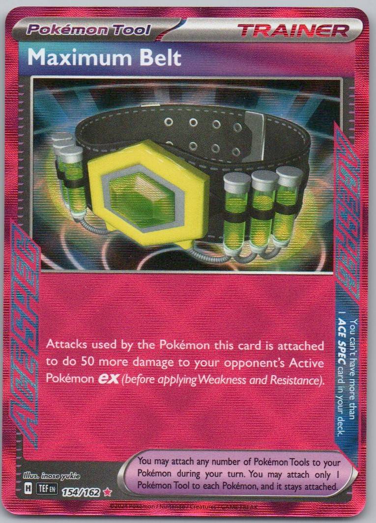 Maximum Belt 154 Normal Trainer Card - Temporal Forces