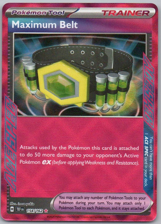 Maximum Belt 154 Normal Trainer Card - Temporal Forces
