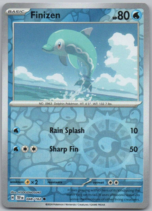 Finizen 048 Reverse Holo Water Card - Temporal Forces