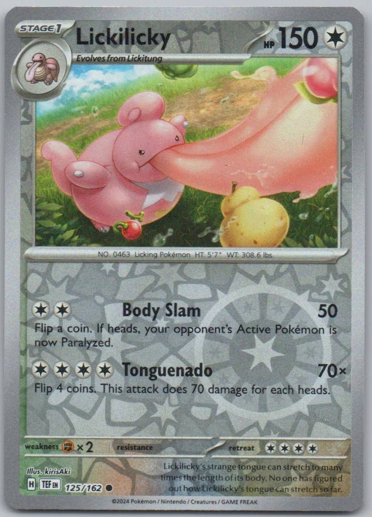 Lickilicky 125 Reverse Holo Colorless Card - Temporal Forces