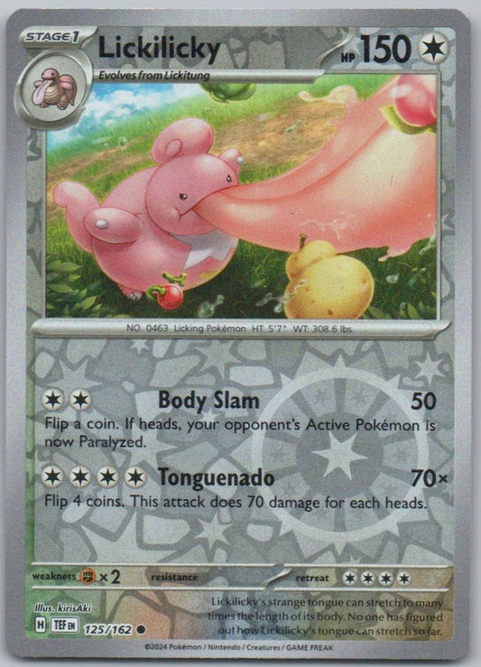 Lickilicky 125 Reverse Holo Colorless Card - Temporal Forces