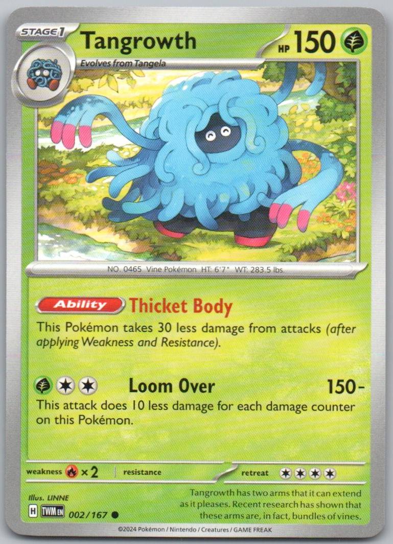 Tangrowth 002 Normal Grass Card - Twilight Masquerade