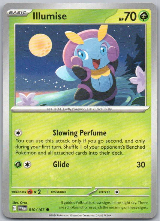 Illumise 010 Normal Grass Card - Twilight Masquerade
