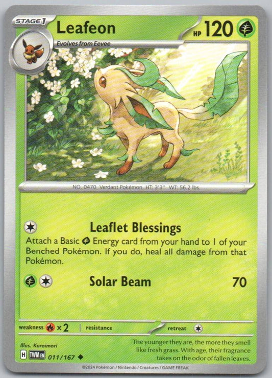 Leafeon 011 Normal Grass Card - Twilight Masquerade