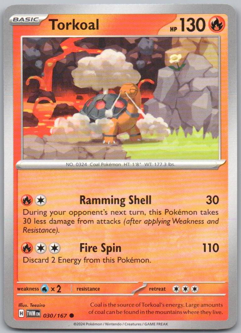 Torkoal 030 Normal Fire Card - Twilight Masquerade