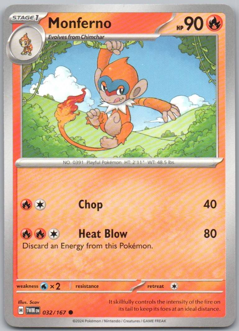 Monferno 032 Normal Fire Card - Twilight Masquerade