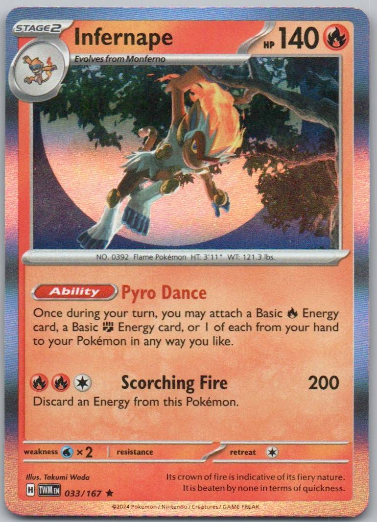 Infernape 033 Holo Fire Card - Twilight Masquerade