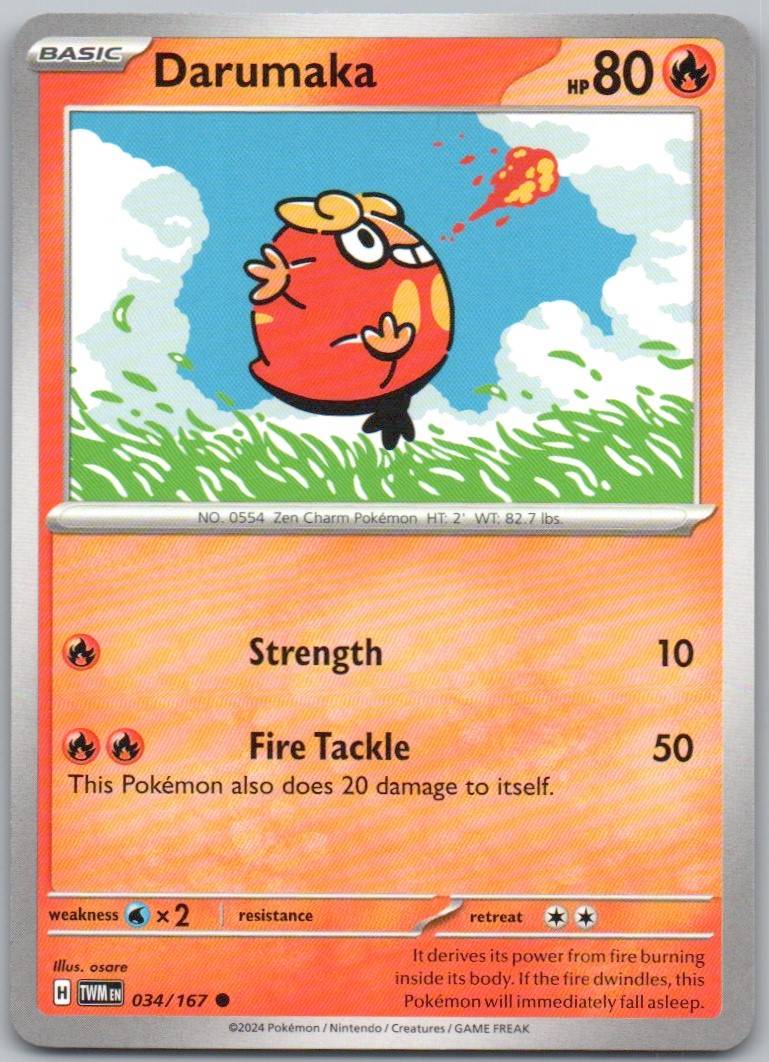 Darumaka 034 Normal Fire Card - Twilight Masquerade