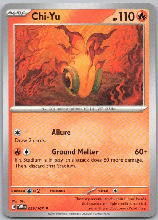 Chi-Yu 039 Normal Fire Card - Twilight Masquerade