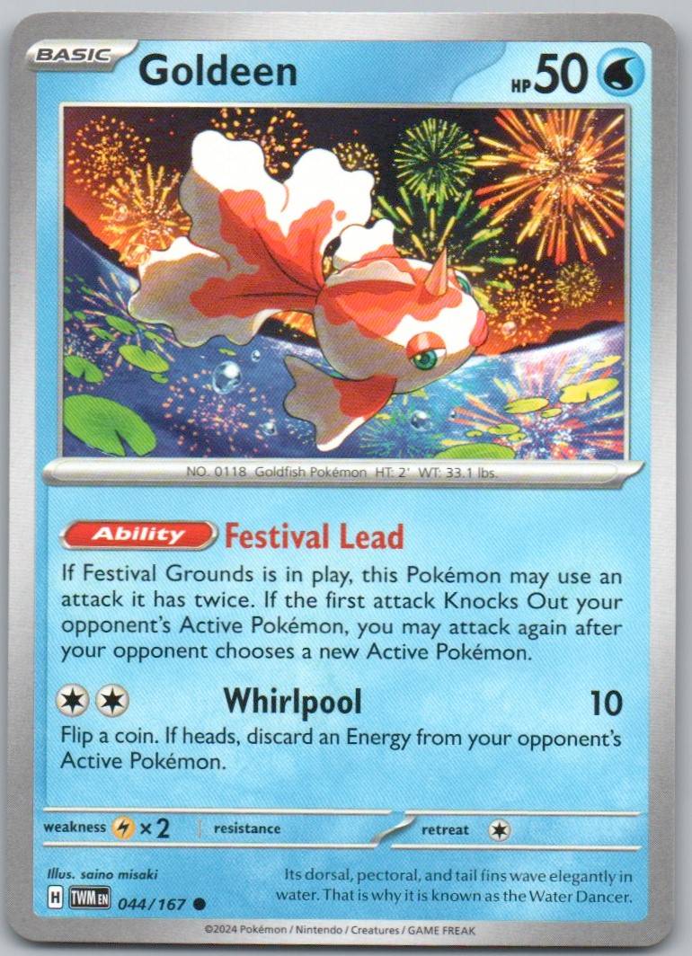 Goldeen 044 Normal Water Card - Twilight Masquerade