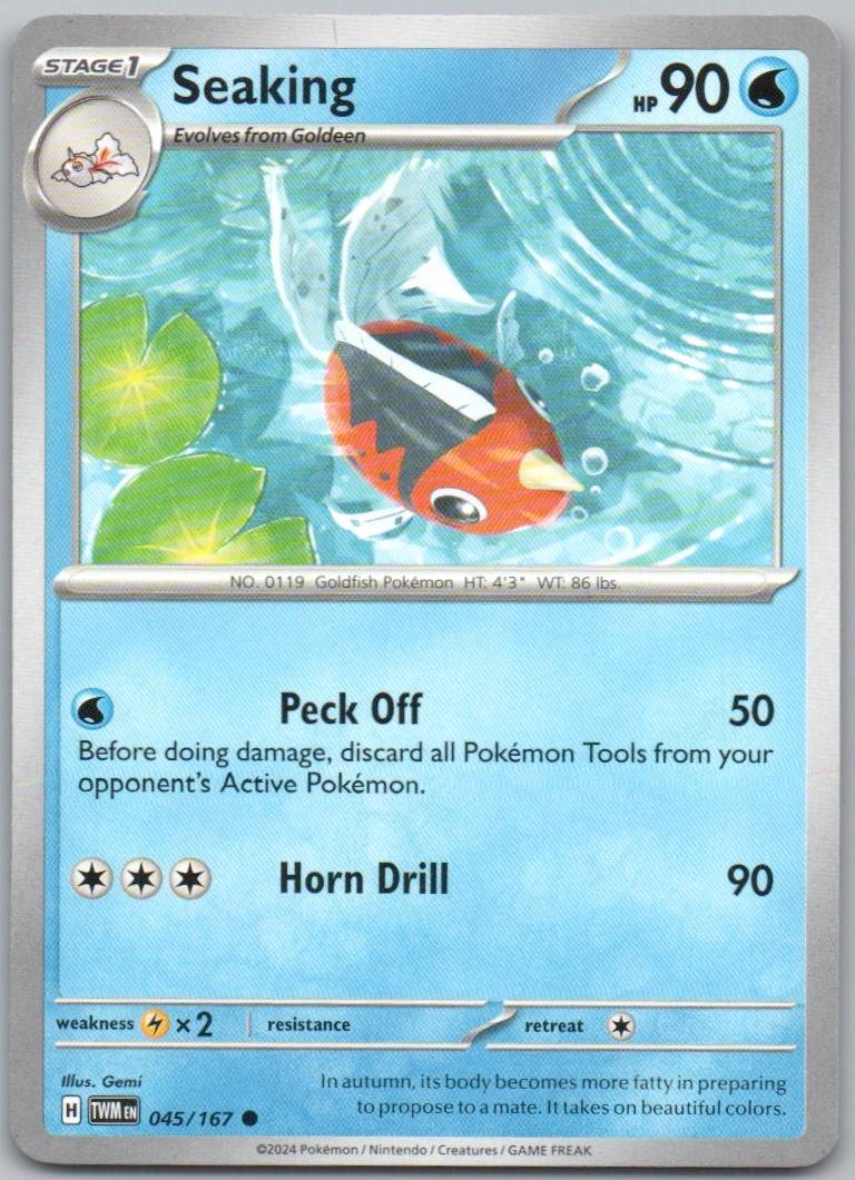 Seaking 045 Normal Water Card - Twilight Masquerade