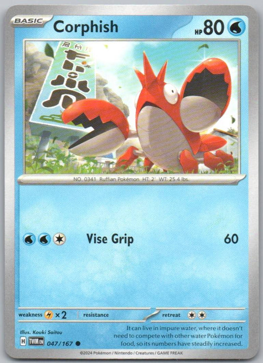 Corphish 047 Normal Water Card - Twilight Masquerade