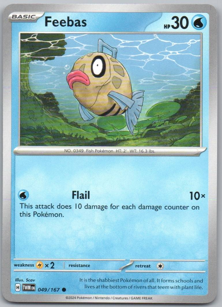 Feebas 049 Normal Water Card - Twilight Masquerade