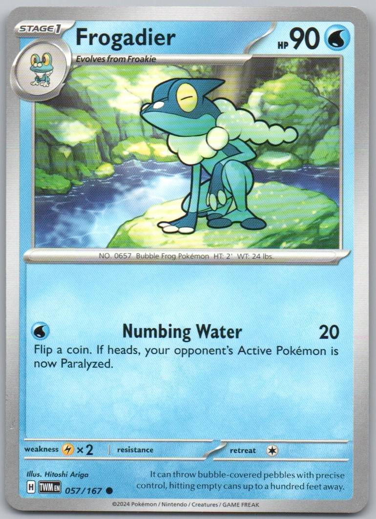 Frogadier 057 Normal Water Card - Twilight Masquerade