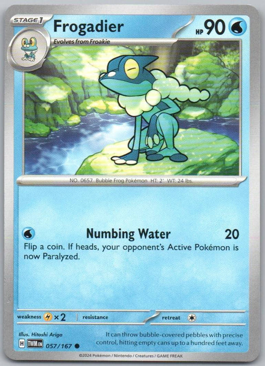 Frogadier 057 Normal Water Card - Twilight Masquerade