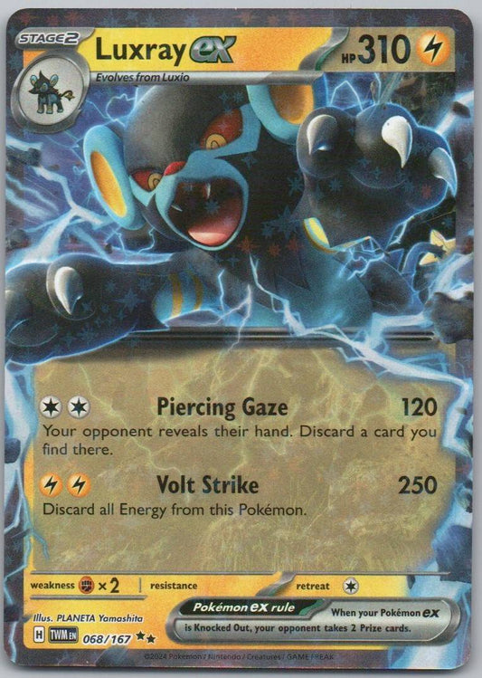 Luxray EX 068 Holo Lightning Card - Twilight Masquerade