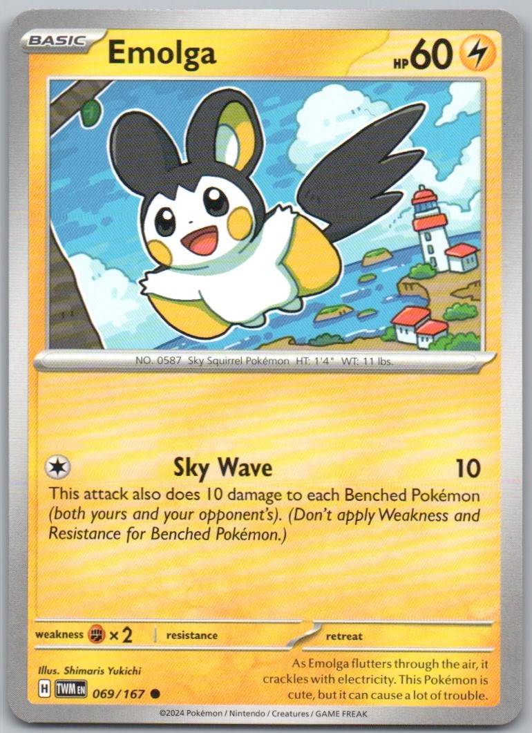 Emolga 069 Normal Lightning Card - Twilight Masquerade