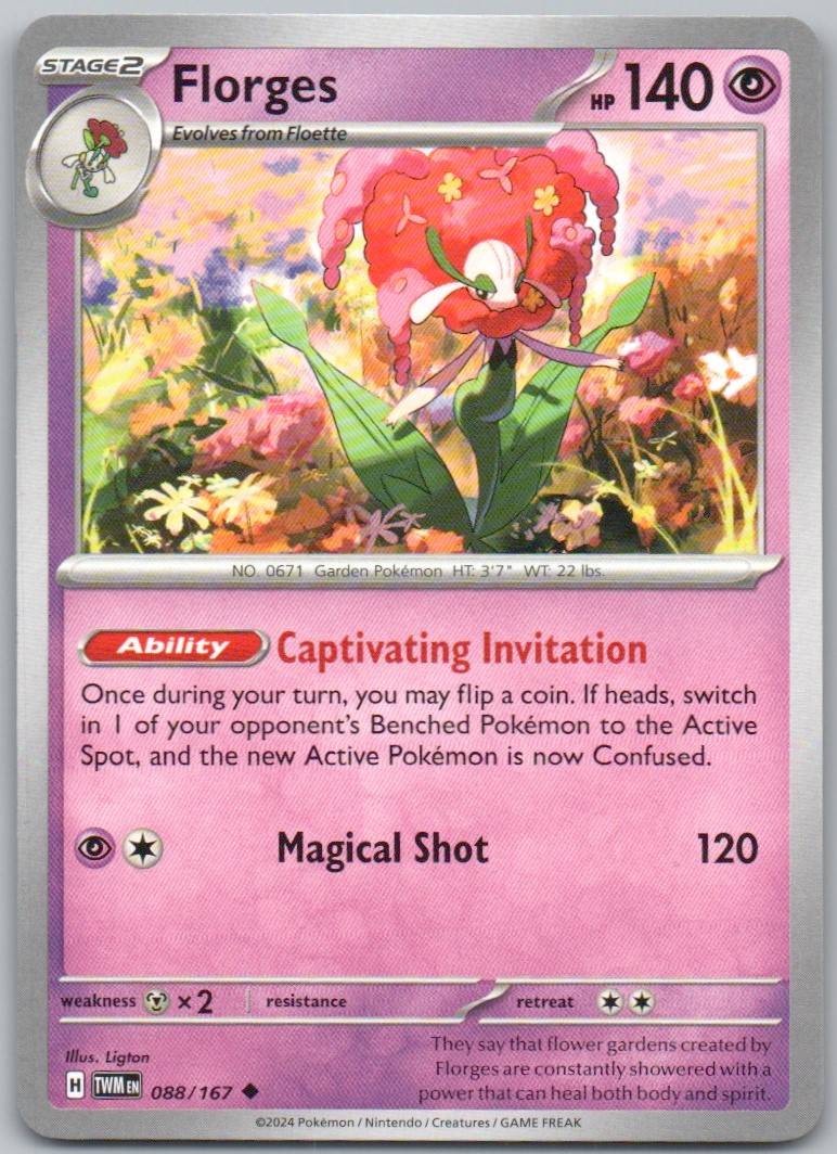 Florges 088 Normal Psychic Card - Twilight Masquerade