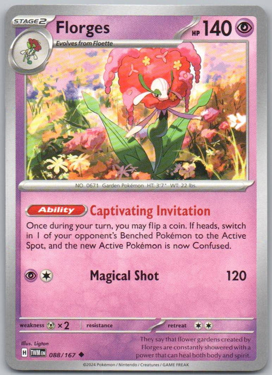 Florges 088 Normal Psychic Card - Twilight Masquerade