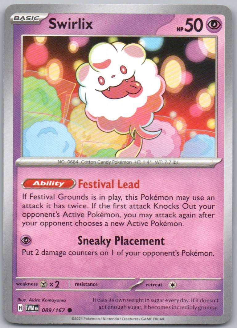 Swirlix 089 Normal Psychic Card - Twilight Masquerade