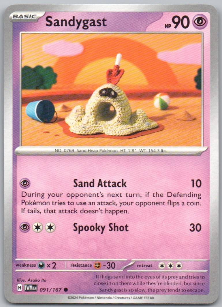 Sandygast 091 Normal Psychic Card - Twilight Masquerade