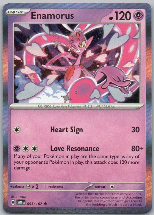 Enamorus 093 Holo Psychic Card - Twilight Masquerade