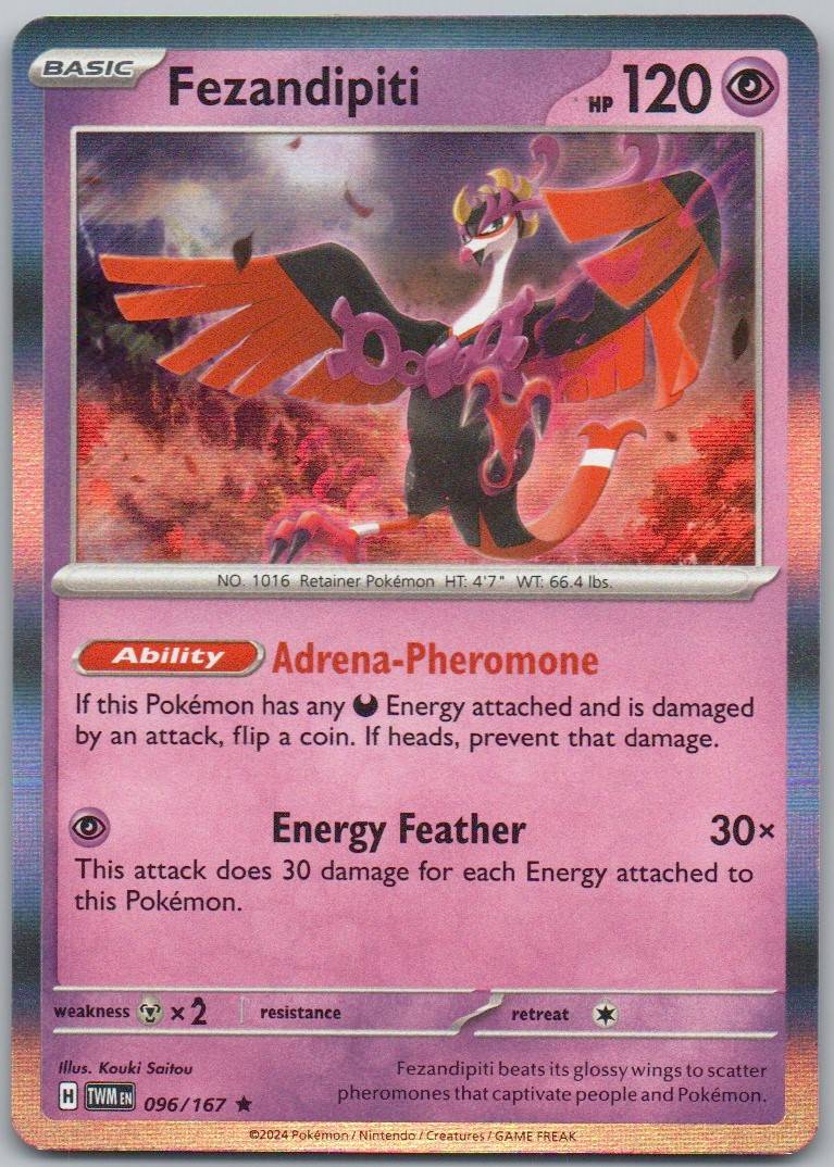 Fezandipiti 096 Holo Psychic Card - Twilight Masquerade