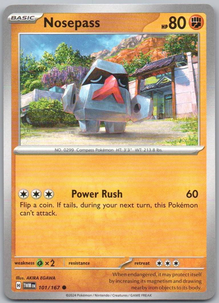 Nosepass 101 Normal Fighting Card - Twilight Masquerade
