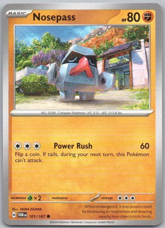Nosepass 101 Normal Fighting Card - Twilight Masquerade