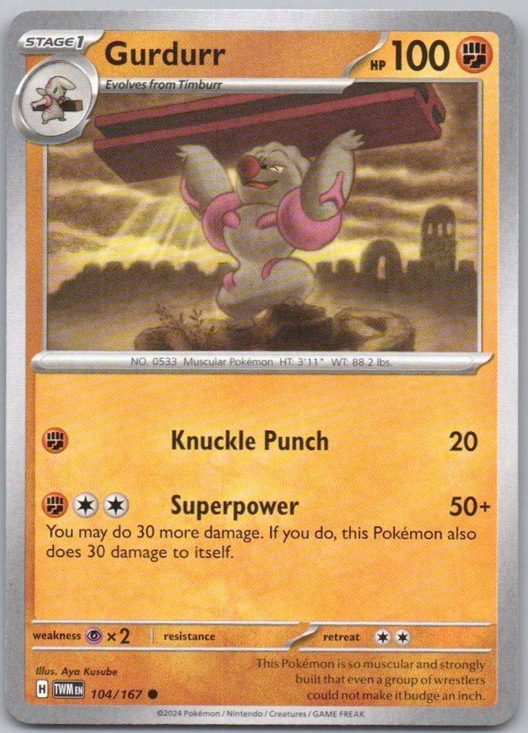 Gurdurr 104 Normal Fighting Card - Twilight Masquerade