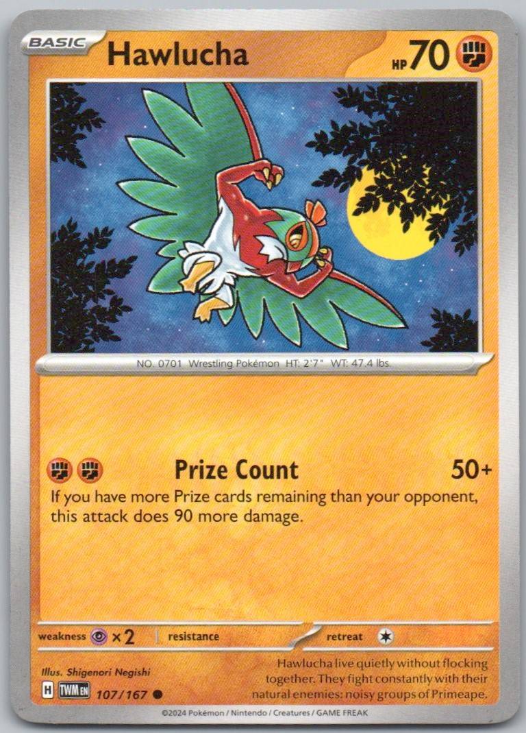 Hawlucha 107 Normal Fighting Card - Twilight Masquerade