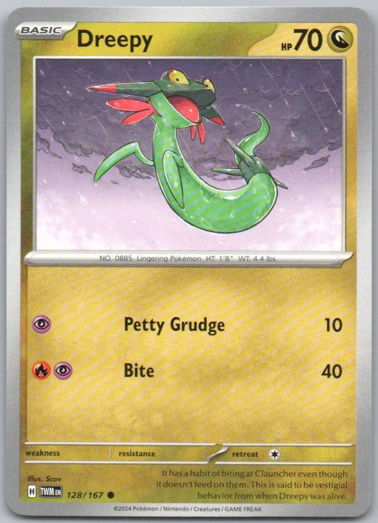Dreepy 128 Normal Dargon Card - Twilight Masquerade