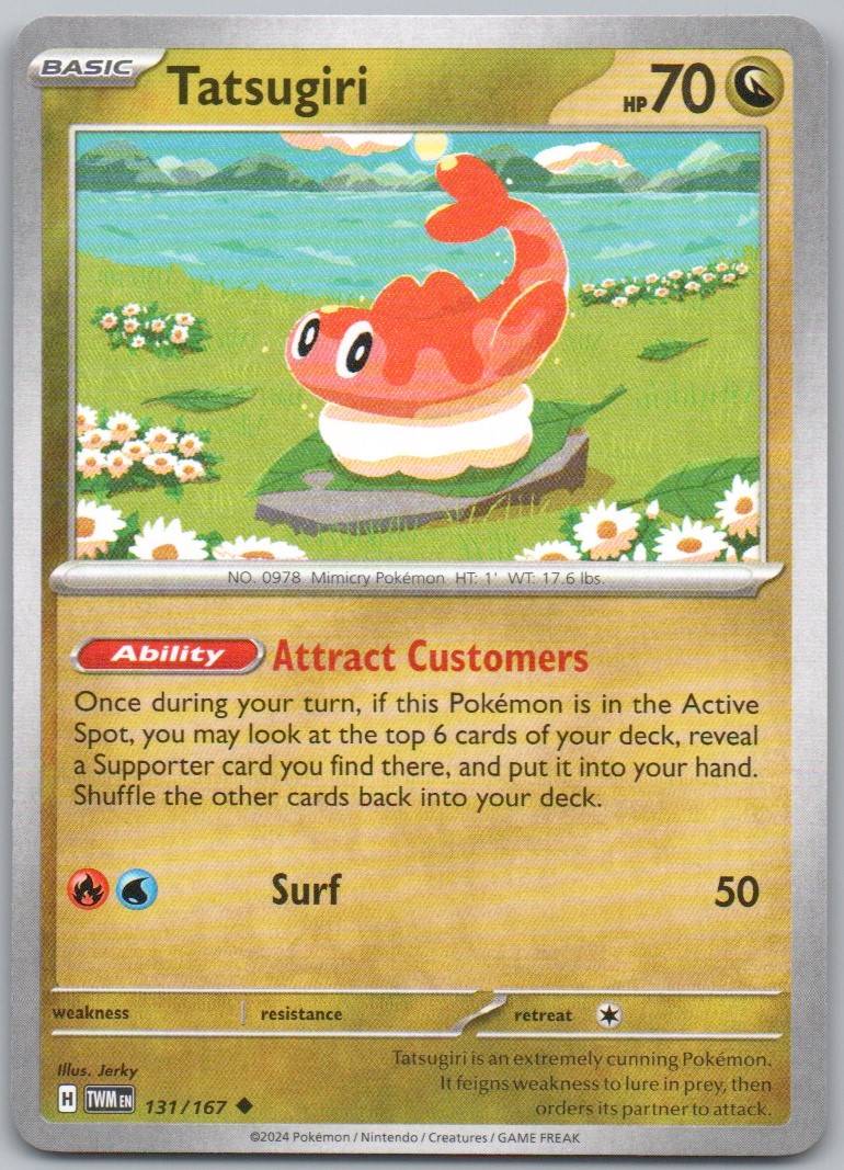 Tatsugiri 131 Normal Dargon Card - Twilight Masquerade