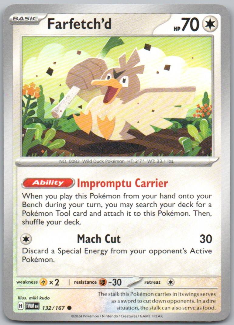 Farfetch'd 132 Normal Colorless Card - Twilight Masquerade