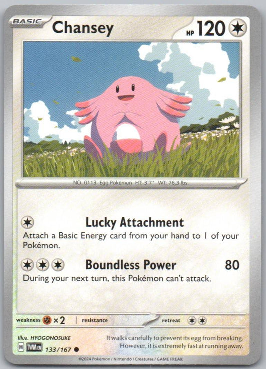 Chansey 133 Normal Colorless Card - Twilight Masquerade