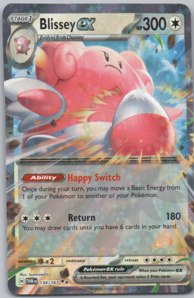 Blissey EX 134 Holo Colorless Card - Twilight Masquerade