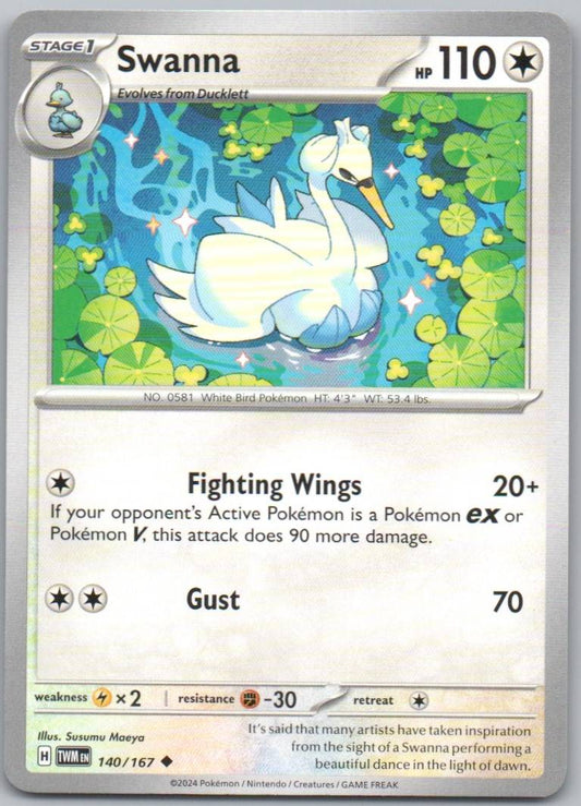 Swanna 140 Normal Colorless Card - Twilight Masquerade