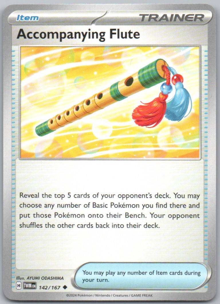 Accompanying Flute 142 Normal Trainer Card - Twilight Masquerade