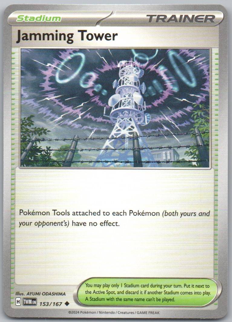 Jamming Tower 153 Normal Trainer Card - Twilight Masquerade