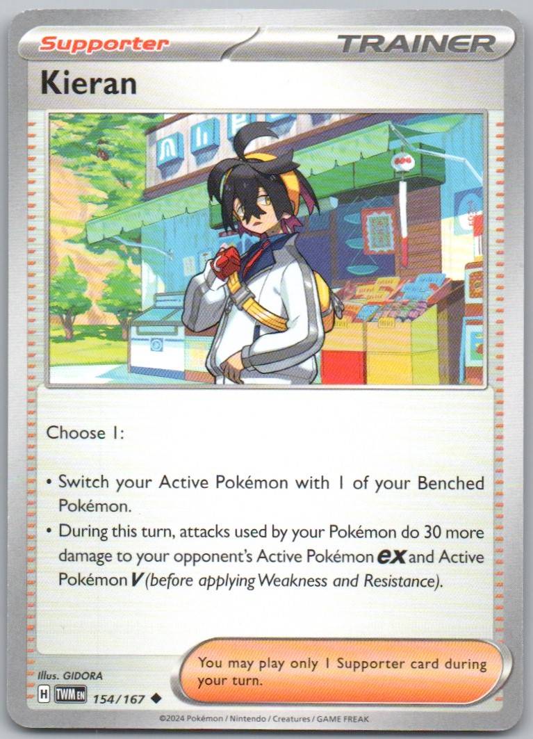 Kieran 154 Normal Trainer Card - Twilight Masquerade