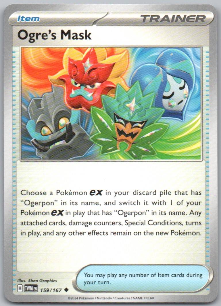 Ogre's Mask 159 Normal Trainer Card - Twilight Masquerade